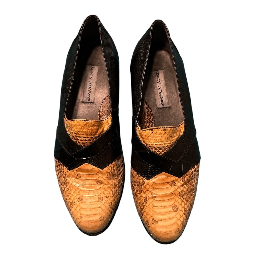 Vintage Snakeskin Stacy Adam’s Loafers, Size 11
